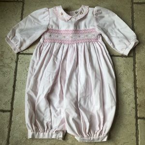 Hand Smocked Vintage romper